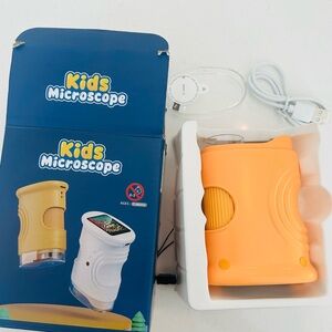 Kids Microscope Orange Handheld Microscope